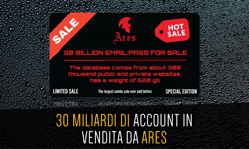 30 miliardi di account in vendita!