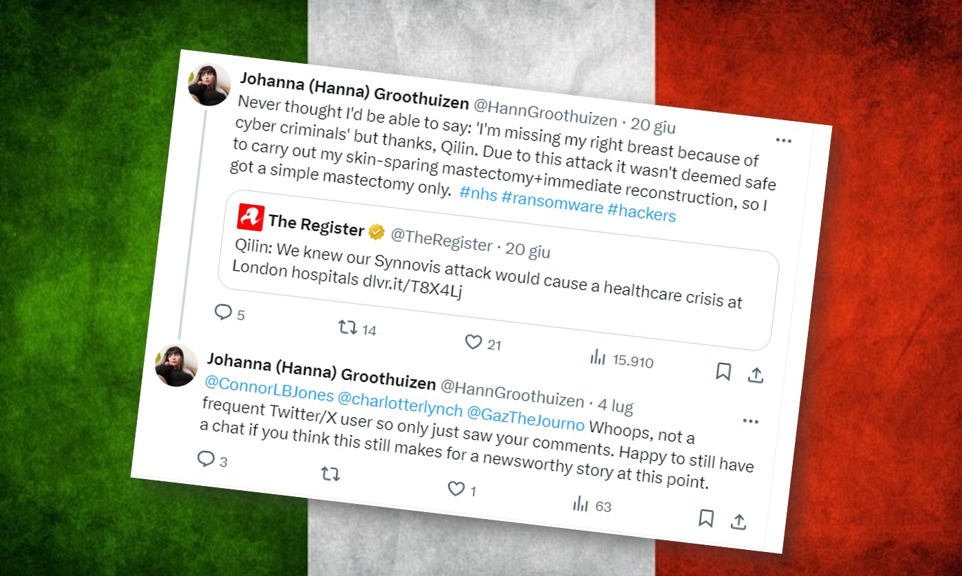 Ransomware e Ospedali: non è un gioco! Perde il Seno per colpa dei Criminali Informatici