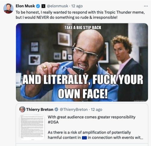 elon musk Thierry Breton