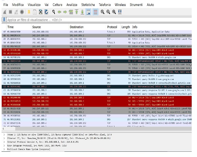 Bridge New capture.pcap file